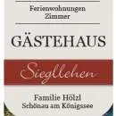 Firmenlogo von Gästehaus Siegllehen