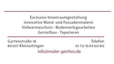 Unternehmen Malermeister Geirhos