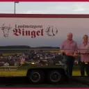 LKW mit Landmetzgerei Bingelwerbung