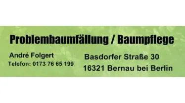 Unternehmen André Folgert - Problembaumfällung & Baumpflege